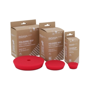 Pad polerski twardy gąbka czerwona 145mm